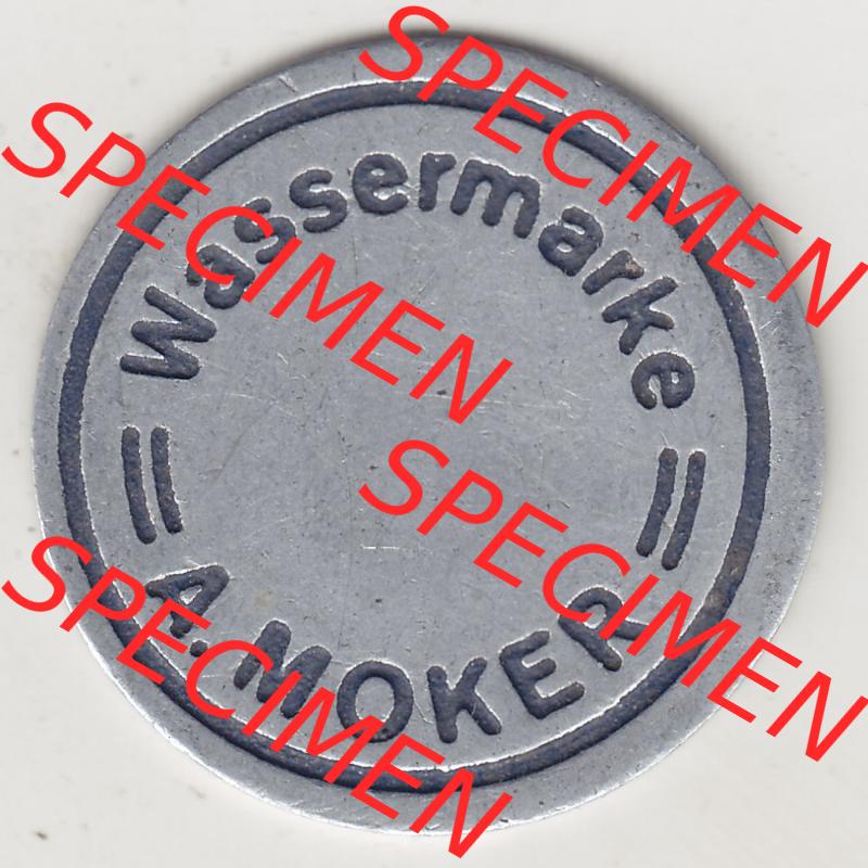 Alte Wertmarken Allgemein Wassermarke von A. Moker. Rückseite einer Wertmarke. Das digitale Bild der Wertmarke dürfen private Sammler für sich und der Nutzung auf der... Sammlung