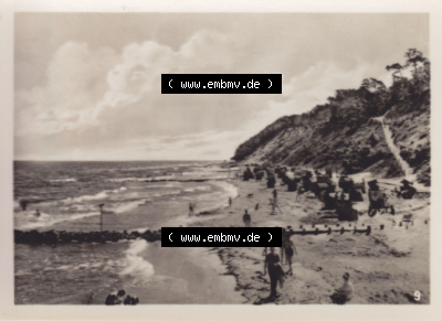 Alte Fotos von Ostseebad Koserow in Mecklenburg-Vorpommern 1956, 9. Strandleben. Alter und echter original Foto-Abzug aus einer... Sammlung