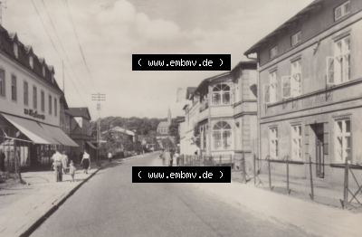 Alte Fotos der Stubbenkammer bei Sassnitz / Saßnitz in Mecklenburg-Vorpommern Karl-Marx-Straße. Alter und echter original Foto-Abzug... Sammlung