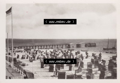 Alte Fotos von Seebad Bansin in Mecklenburg-Vorpommern 1954, Bansiner Strand 4782. Alter und echter original Foto-Abzug aus einer... Sammlung