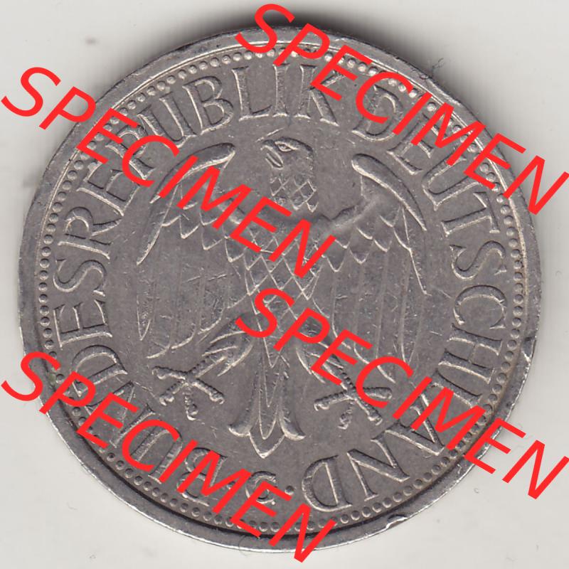 BRD Münzen 1 DM, Umlaufmünze 1950-2001, 1 DM Deutsche Mark, 1978 G-1. Vorderseite der Münze aus Deutschland Sammlung