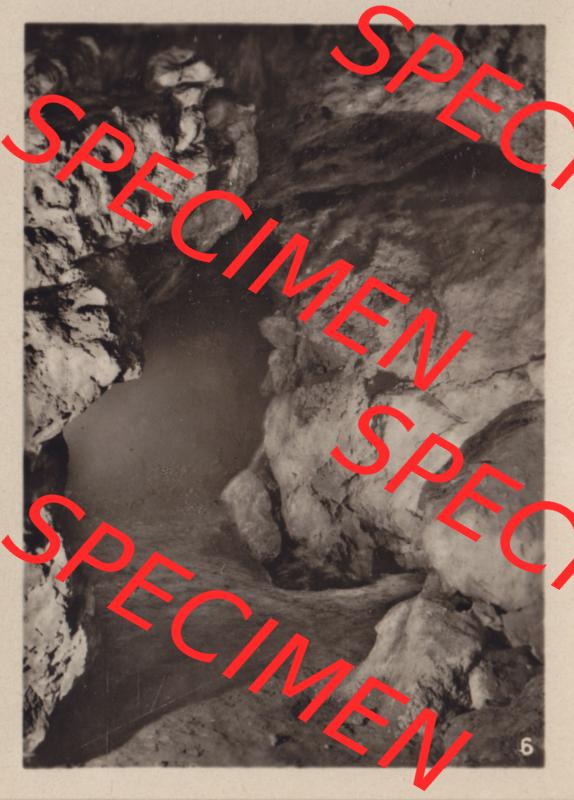 Alte Fotos von Bad Liebenstein Altensteiner Höhle in Thüringen zu DDR-Zeiten, Nr. 6, Neu erschlossener Raum. Alter und echter original Foto-Abzug aus einer Fotomappe,... Sammlung
