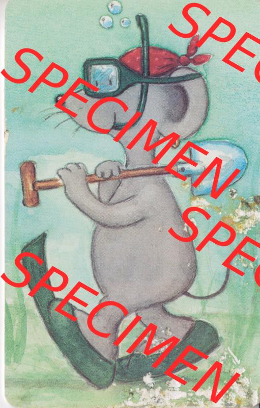 Telefonkarten Deutschland Serie P, 1998, P, 12 DM, Taucher-Maus mit Spaten auf Insel., P 11 07.98 500000 (1) Sammlung