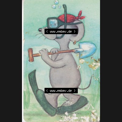 Telefonkarten Deutschland Serie P, 1998, P, 12 DM, Taucher-Maus mit Spaten auf Insel., P 11 07.98 500000 (1) Sammlung