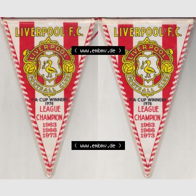 Internationaler Fußball Wimpel aus GBR England der FC Liverpool – auch bekannt als The Reds – ist ein am 3. Juni 1892 gegründeter Fußballverein aus Liverpool.... Sammlung