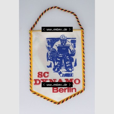 DDR Sportclub Wimpel SC Dynamo Berlin, Nicht Datiert Eishockey-Wimpel Vorderseite Sammlung