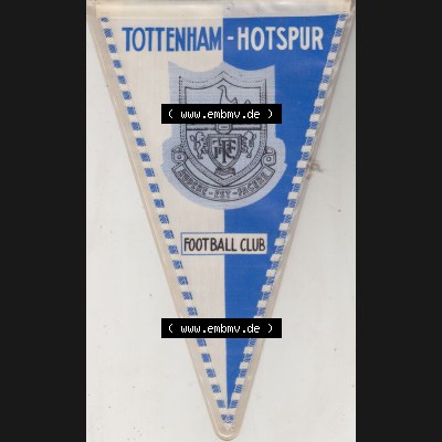 Internationaler Fußball Wimpel der Tottenham Hotspur, auch oft unter Spurs oder Totts bekannt, ist ein 1882 gegründeter Fußballverein. Vorderseite vom Fußball-Wimpel... Sammlung