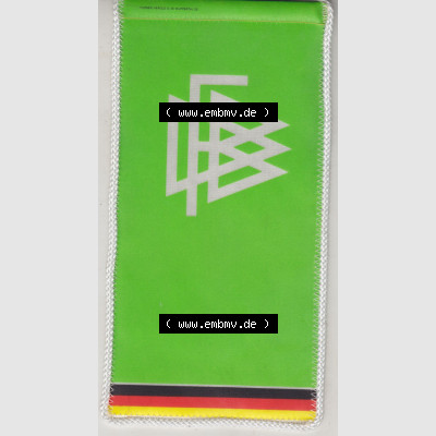 BRD Sportclub Wimpel Deutscher Fußball-Bund. Rückseite als Bildmaterial vom Fußball-Wimpel vom Fußballclub bzw. Fußballverein in Deutschland der BRD, als... Sammlung