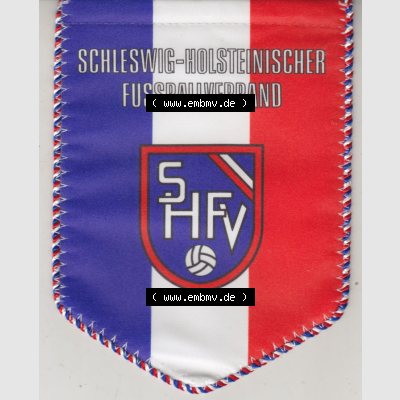BRD Deutschland Sportclub Wimpel Schleswig-Holsteinischer Fußballverband (SHFV) wurde laut Satzung am 17. Juli 1948 gegründet. Vorderseite vom Fußball-Wimpel vom... Sammlung