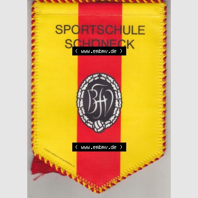 BRD Deutschland Sportclub Wimpel Sportschule Schöneck Badische Fußballverband (bfv) ist die Dachorganisation aller Fußballvereine in Nordbaden. Rückseite als Bildmaterial... Sammlung