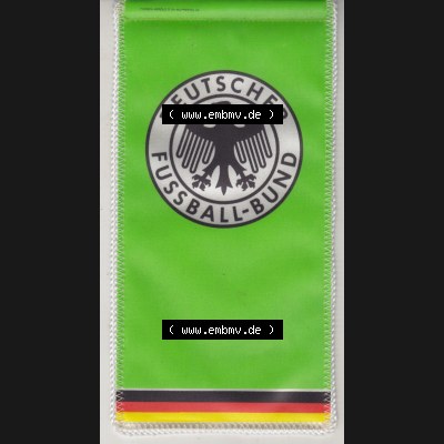 BRD Sportclub Wimpel Deutscher Fußball-Bund. Vorderseite vom Fußball-Wimpel vom Fußballclub bzw. Fußballverein in Deutschland der BRD, als Katalog-Eintragung... Sammlung