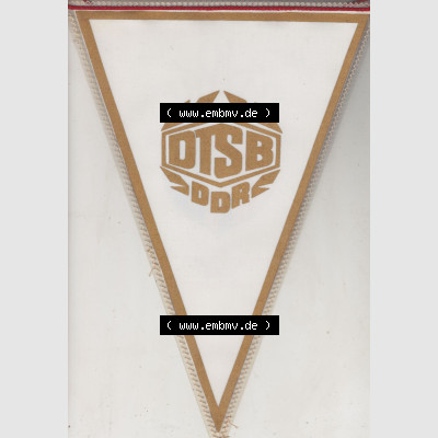 DDR Sportclub Wimpel 1983, 30 Jahre BSG Fortschritt Nord - Forst-Lausitz 1953-1983. Rückseite mit DTSB DDR von einen Wimpel aus der DDR, Sportwimpel BSG Fortschritt Nord - Forst-Lausitz... Sammlung