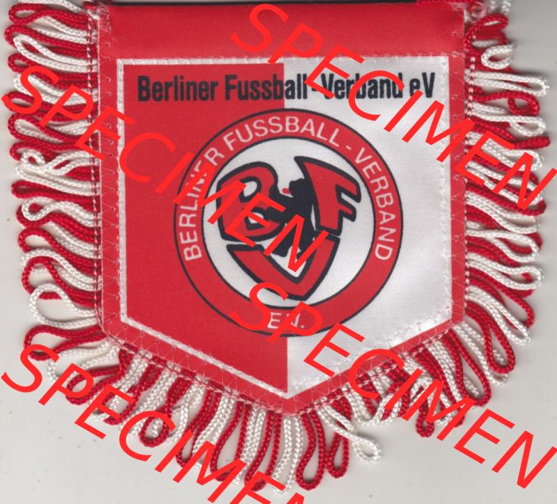 BRD Sportclub Wimpel Berliner Fußball-Verband e.V. (BFV) Kleiner Wimpel. Vorderseite vom Fußball-Wimpel vom Fußballclub bzw. Fußballverein... Sammlung