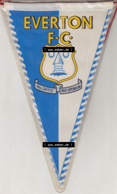Wimpel des GBR England FC Everton Fußballvereins – auch bekannt als The Toffees oder The Blues Sammlung