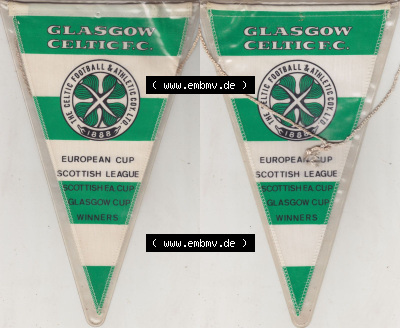 Fußball Wimpel der The Celtic Football Club, kurz Celtic FC, als Celtic Glasgow bekannt Sammlung