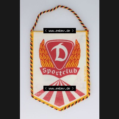 DDR Sportclub Wimpel SC Dynamo Berlin, Nicht Datiert Eishockey-Wimpel Rückseite Sammlung
