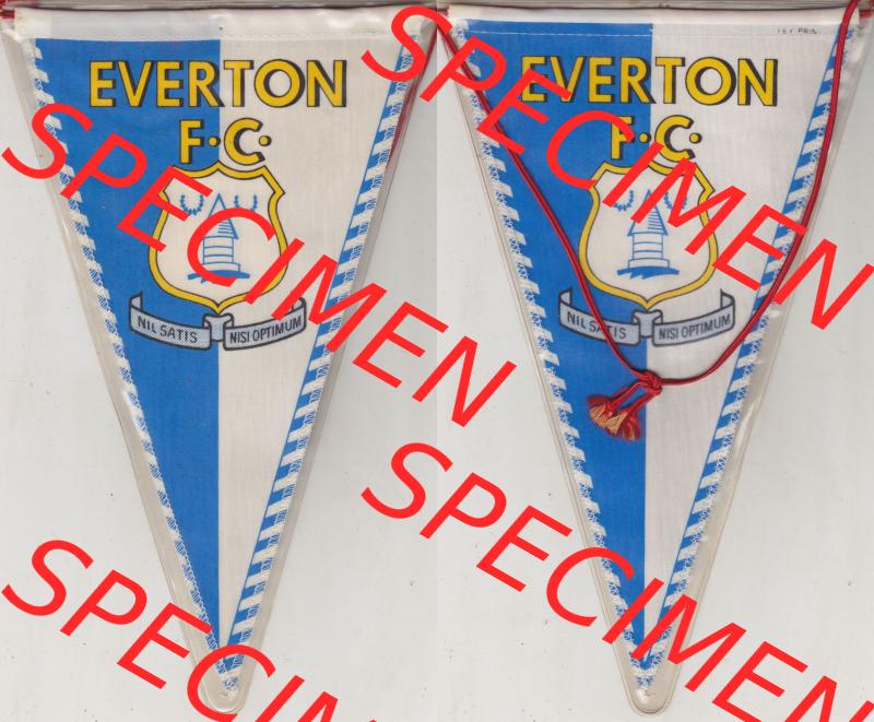 Internationaler Fußball Wimpel des GBR England FC Everton Fußballvereins – auch bekannt als The Toffees oder The Blues – ist ein englischer Fußballverein aus Liverpool.... Sammlung