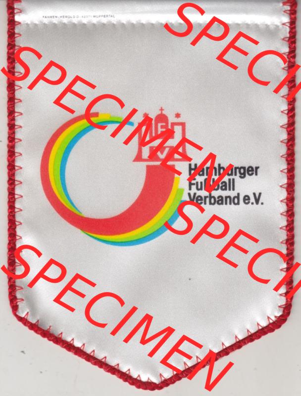BRD Deutschland Sportclub Wimpel Hamburger Fußball-Verband (HFV) wurde am 1. Februar 1947 gegründet und ist die Dachorganisation von offiziellen Fußballvereinen in Hamburg... Sammlung