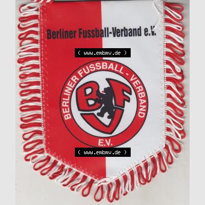 BRD Sportclub Wimpel Berliner Fußball-Verband e.V. (BFV). Vorderseite vom Fußball-Wimpel vom Fußballclub bzw. Fußballverein in Deutschland... Sammlung