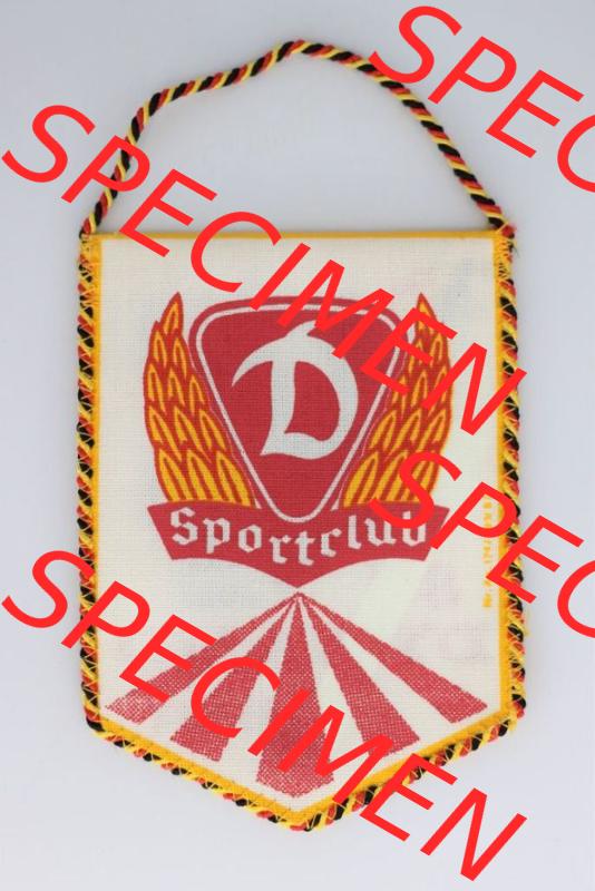 DDR Sportclub Wimpel SC Dynamo Berlin, Nicht Datiert Eishockey-Wimpel Rückseite Sammlung