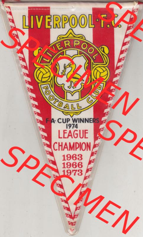 Internationaler Fußball Wimpel aus GBR England der FC Liverpool – auch bekannt als The Reds – ist ein am 3. Juni 1892 gegründeter Fußballverein aus Liverpool.... Sammlung