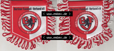 BRD Sportclub Wimpel Berliner Fußball-Verband e.V. (BFV) Kleiner Wimpel. Vorderseite und Rückseite zusammen auf einen Bild als... Sammlung
