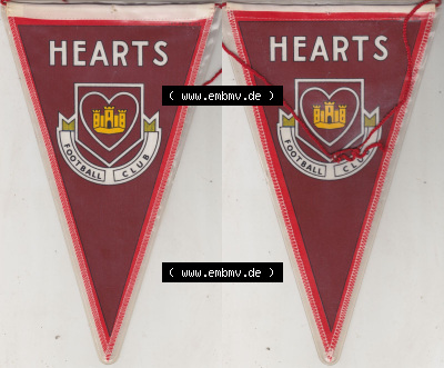 Fußball Wimpel der GBR Schottland Heart of Midlothian Football Club Sammlung