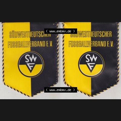 BRD Sportclub Wimpel Südwestdeutsche Fußballverband – Verband SWF für Wettkampf-, Breiten- und Freizeitsport e. V. SWF. Vorderseite und Rückseite zusammen... Sammlung