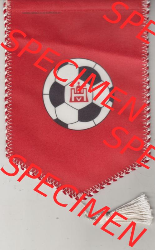 BRD Sportclub Wimpel Hamburger Fußball-Verband e.V.. Rückseite als Bildmaterial vom Fußball-Wimpel vom Fußballclub bzw. Fußballverein in Deutschland... Sammlung