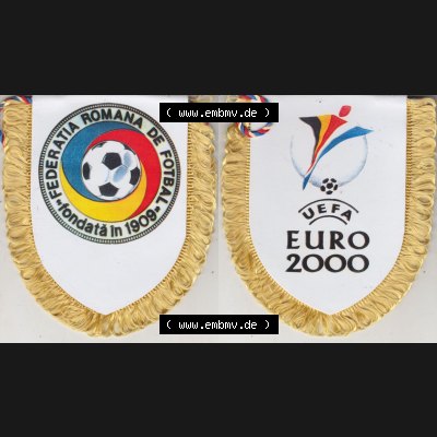 Internationaler Fußball Wimpel von ROU Rumänien zu UEFA EURO 2000 Federația Română de Fotbal ist der rumänische Fußballverband. Der Fußballverband Rumäniens... Sammlung