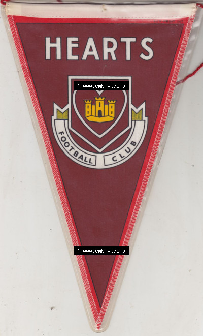 Fußball Wimpel der GBR Schottland Heart of Midlothian Football Club Sammlung