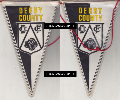 Fußball Wimpel Derby County, GBR England Fußballverein Sammlung