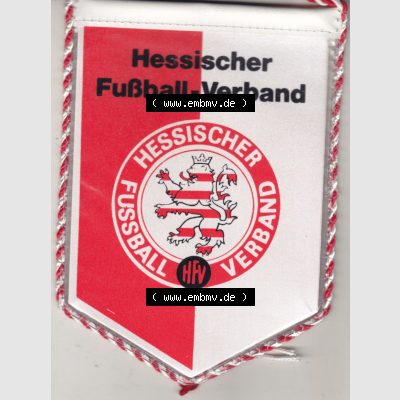BRD Sportclub Wimpel Hessische Fußball-Verband (HFV) wurde 1946 gegründet und ist die Dachorganisation. Vorderseite vom Fußball-Wimpel vom Fußballclub bzw.... Sammlung