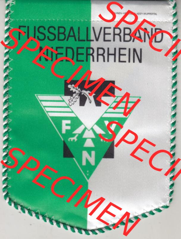 BRD Deutschland Sportclub Wimpel Fußballverband Niederrhein (FVN) ist die Dachorganisation von Fußballvereinen. Vorderseite vom Fußball-Wimpel vom Fußballclub bzw.... Sammlung