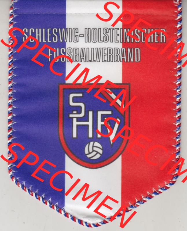BRD Deutschland Sportclub Wimpel Schleswig-Holsteinischer Fußballverband (SHFV) wurde laut Satzung am 17. Juli 1948 gegründet. Vorderseite vom Fußball-Wimpel vom... Sammlung