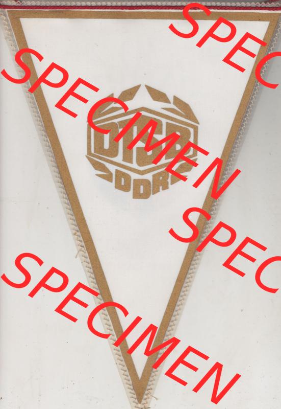 DDR Sportclub Wimpel 1983, 30 Jahre BSG Fortschritt Nord - Forst-Lausitz 1953-1983. Rückseite mit DTSB DDR von einen Wimpel aus der DDR, Sportwimpel BSG Fortschritt Nord - Forst-Lausitz... Sammlung