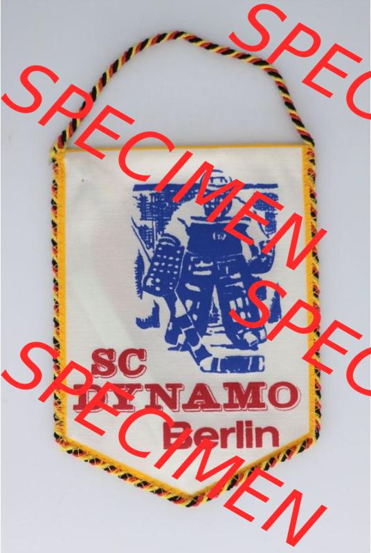 DDR Sportclub Wimpel SC Dynamo Berlin, Nicht Datiert Eishockey-Wimpel Vorderseite Sammlung